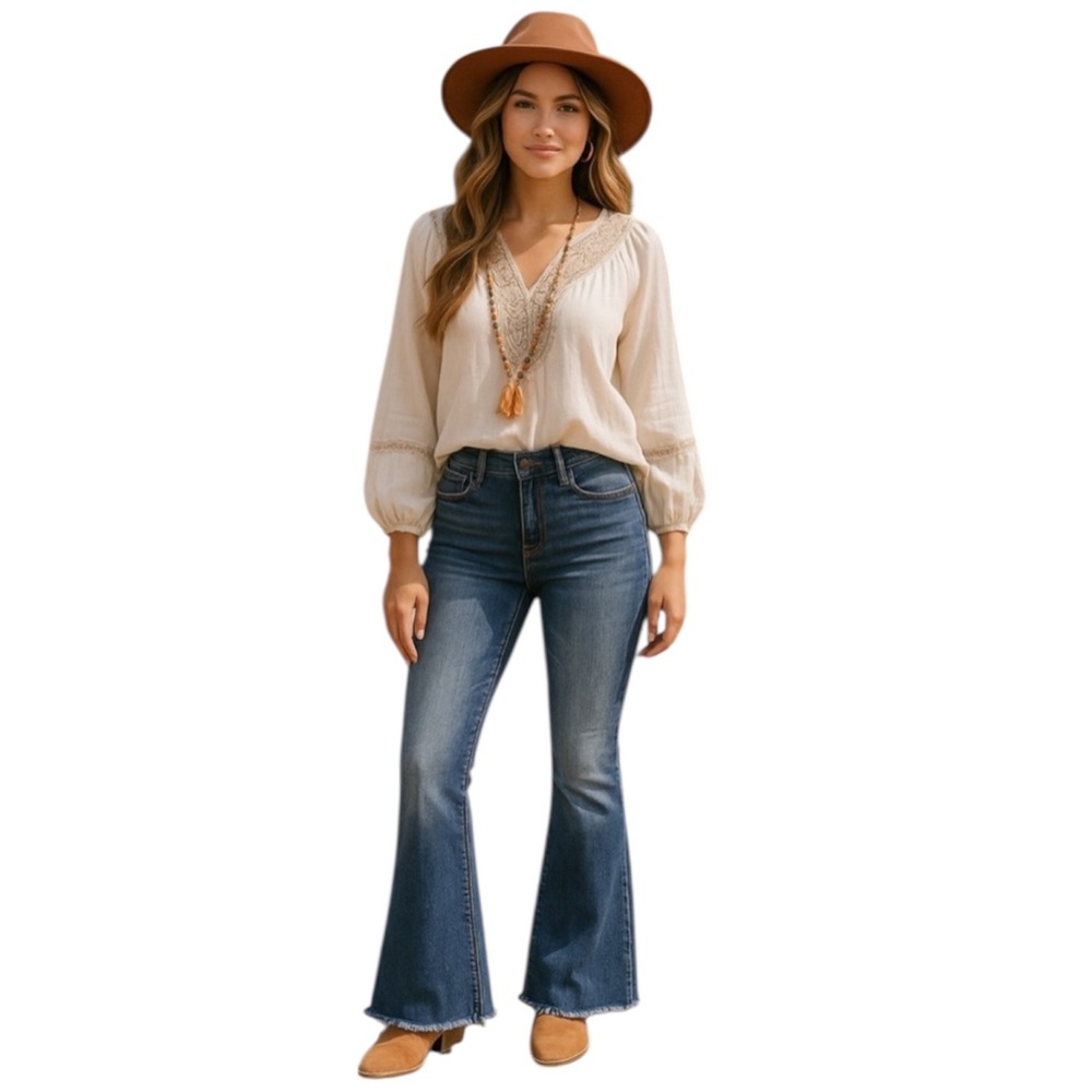 Risen‎ Jean High Rise Flare Jeans Size 9/29